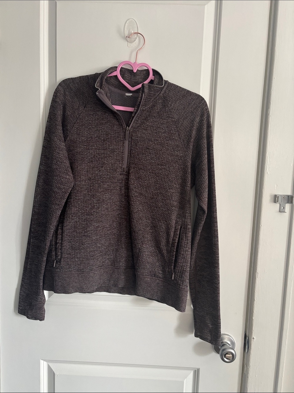 lululemon athletica Women's Dark Gray Quarter-Zip Pullover